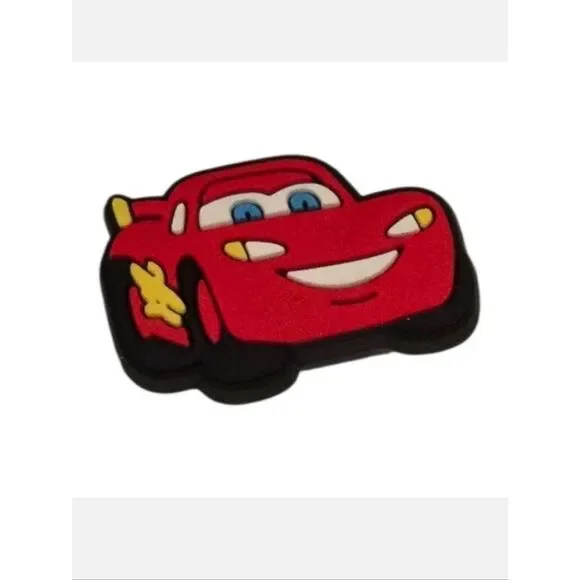 Lightning McQueen Croc Charm Disney Cars Red Race Car Jibbitz Style Kids Cartoon