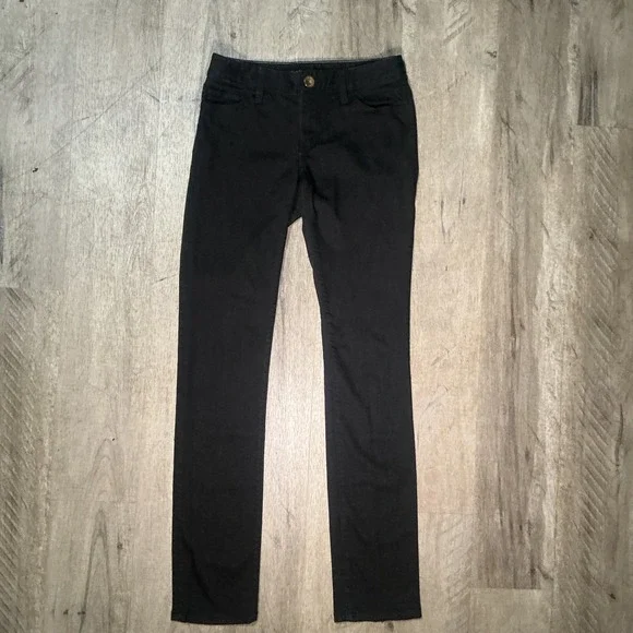 Banana Republic Mens Slim Fit Black Chino Pants Size 25 Five Pocket Twill