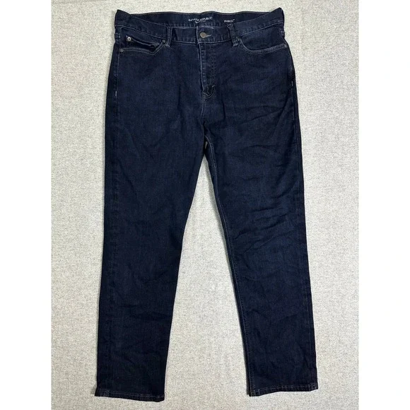 Banana Republic Traveler Jean 35x30 Dark Wash Slim Luxe Fit Indigo