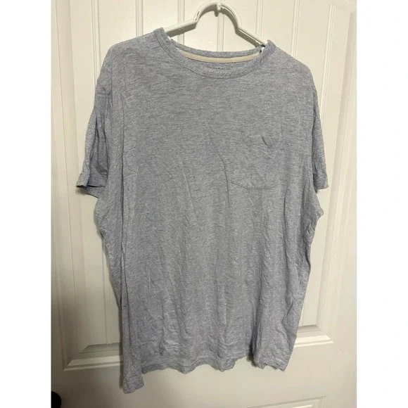 Banana Republic Vintage Tee Mens XL Light Blue Short Sleeve Pocket T-Shirt