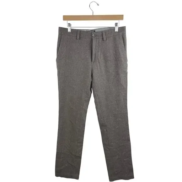 Banana Republic Aiden Men's Gray Wool Straight Leg Trouser Dress Pants Size 32