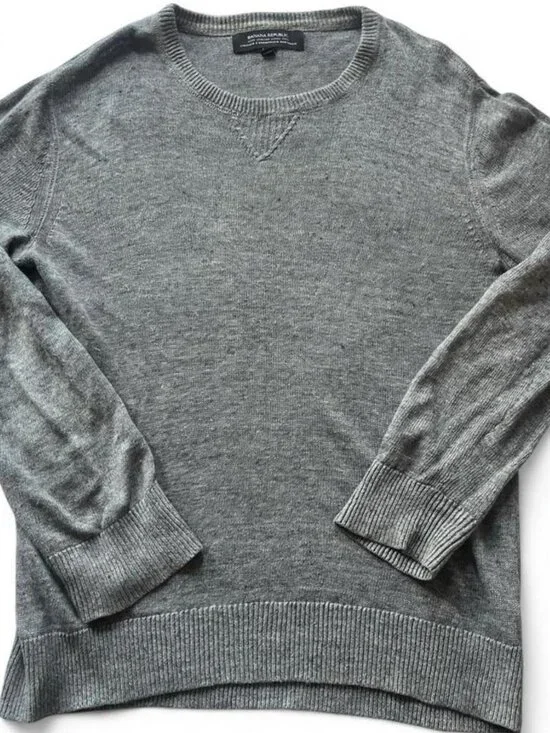 Banana Republic 100% Linen Crew Neck Sweater