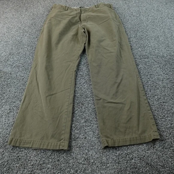 Banana Republic Pants Mens 38X30 Brown Tan Gavin Chino Trouser Flat Front Preppy