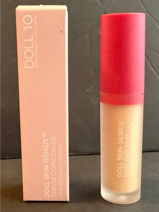 Doll 10 Doll Skin Genius Serum Concealer Reishi Mushroom LIGHT 0.20oz NIB