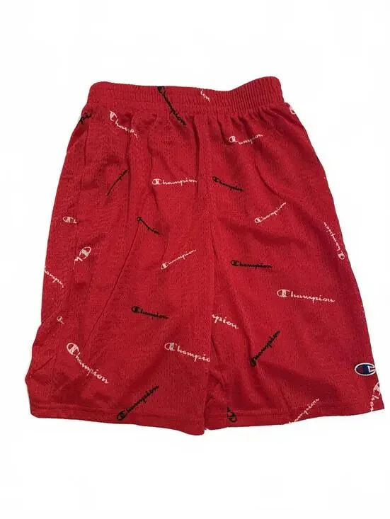 Champion Athletic Shorts Red Mesh - Boys Large