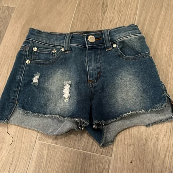 Pinc Girls Blue Jean Shorts Size 8