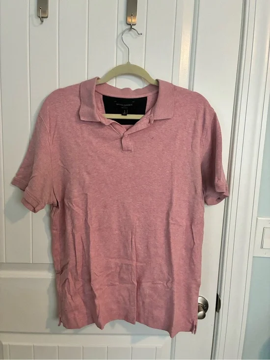 Banana Republic Men’s Pink Polo Shirt