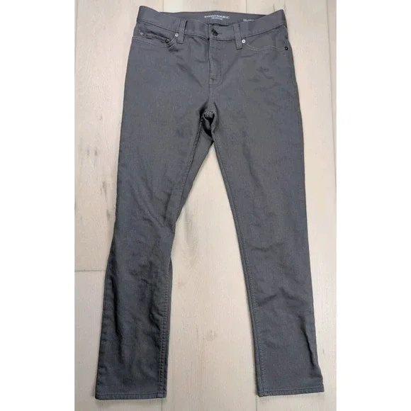 Banana Republic Traveler Jeans Mens Size 30x30* (30x29) Gray Slim Fit Stretch‎