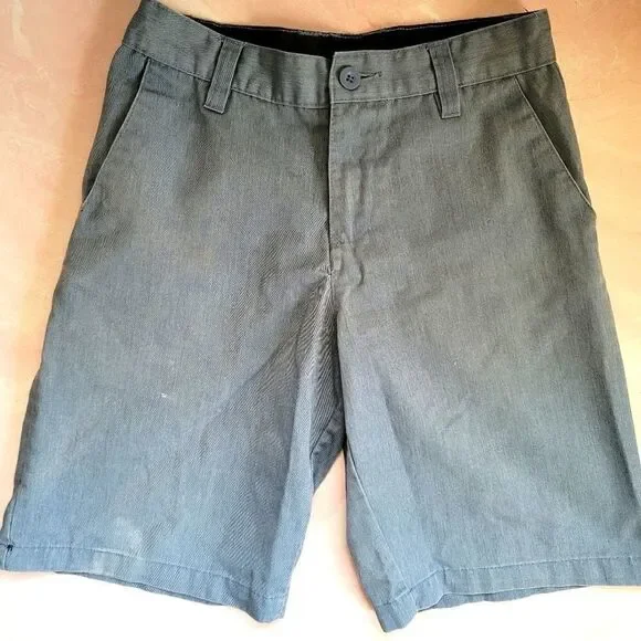 Boys Youth surfer skater shorts long board grey