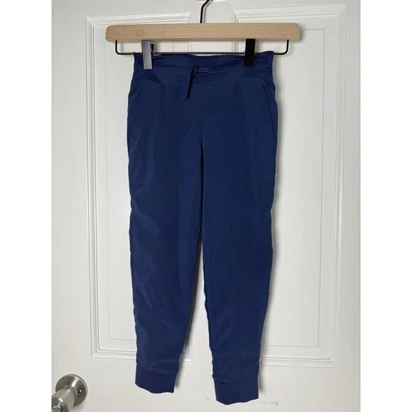 All In Motion Boys Royal Blue Liked Joggers Drawstring Tapered Fit Size XS (4/5)