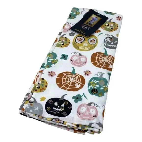 2 Cynthia Rowley Halloween Kitchen Towels 20’’ X 28’’ Pumpkins Jack‎ O Lantern