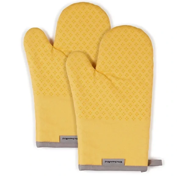 KitchenAid Yellow Oven Mitt Set