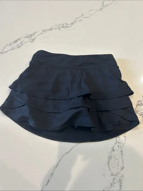 Athleta Black Ruffled Skort