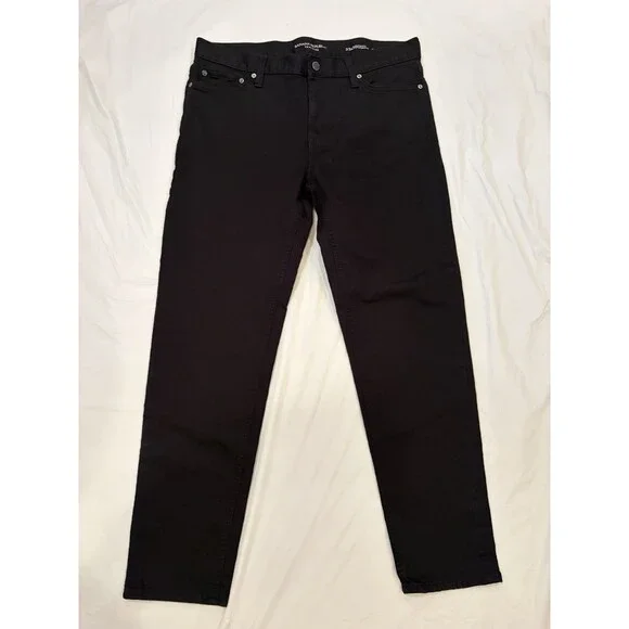Banana Republic Pants Men's 33x30 Black Traveler Athletic Tapered Fit 5-Pocket