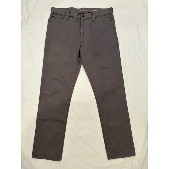 Banana Republic Jeans Men's 33x30 Grey Traveler Slim Fit 5-Pocket