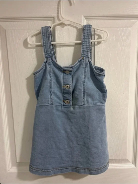 OshKosh B'gosh Light Blue Denim-Style Jumper Dress