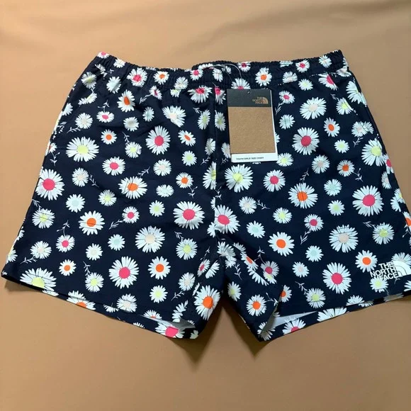 The North Face Girls Navy Daisy Class V Water Shorts XL 18-20 FlashDry New Gorp