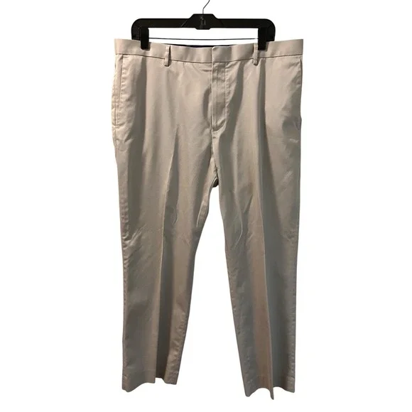 Banana Republic Mens Non Iron Tailored Slim Fit Khaki Dress Pants 36x30‎