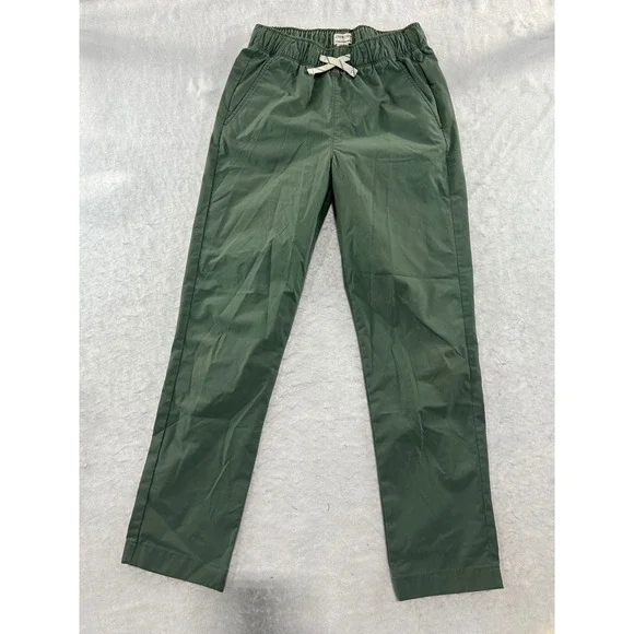 Crewcuts Performance Boys Size 12 Olive Green Elastic Waist Drawstring Pants