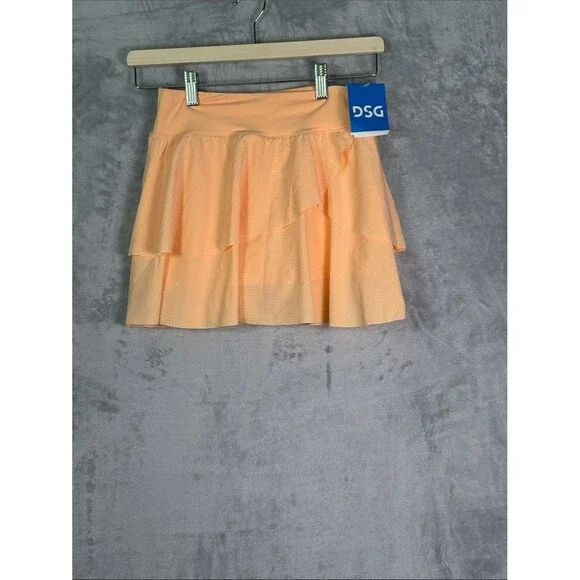 NWT New DSG Coral Performance Mid-Rise Skort Size Girls Small 8-9