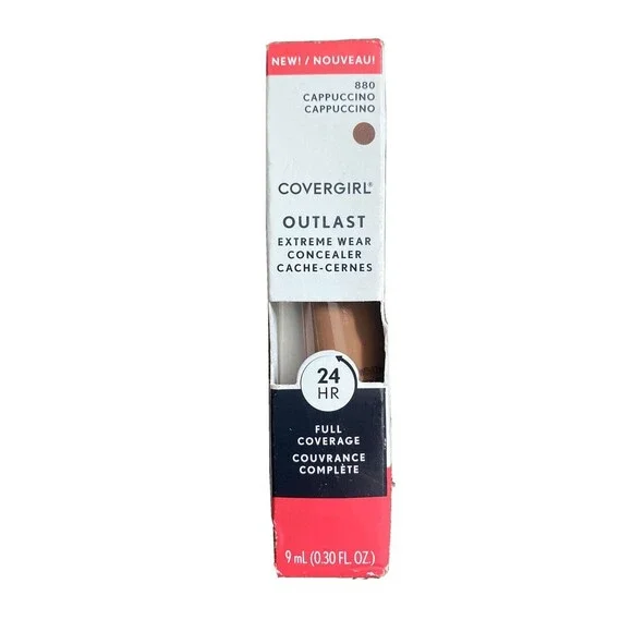 CoverGirl Outlast Extreme Wear Concealers Liquid Cappuccino #880 0.30 Fl Oz New