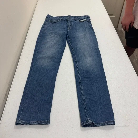 Banana Republic Traveler Slim Fit Jeans Mens 34x30 Medium Wash Blue Denim 5543