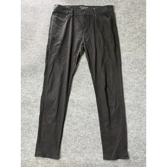 Banana Republic Travel Skinny Fit Jeans Mens Size 34x34 Black Denim Pants
