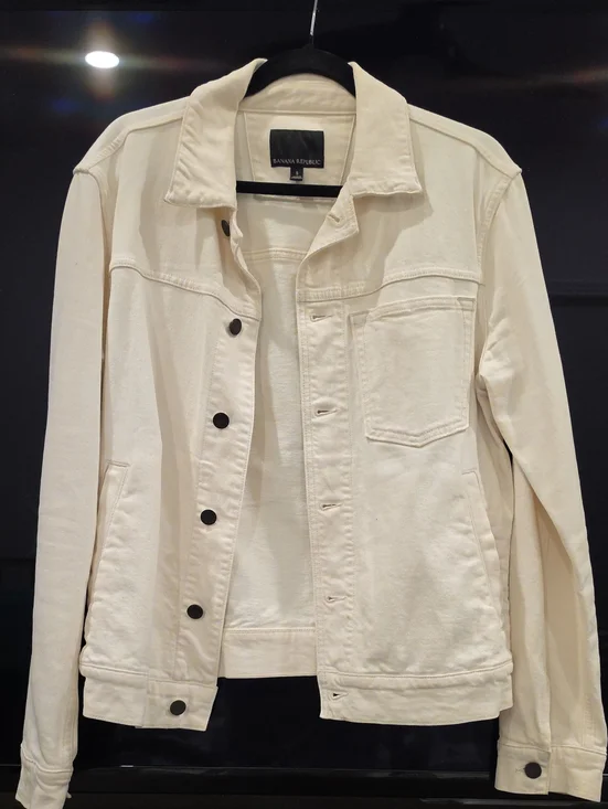 Banana Republic Men's Off-White Shirt Jacket