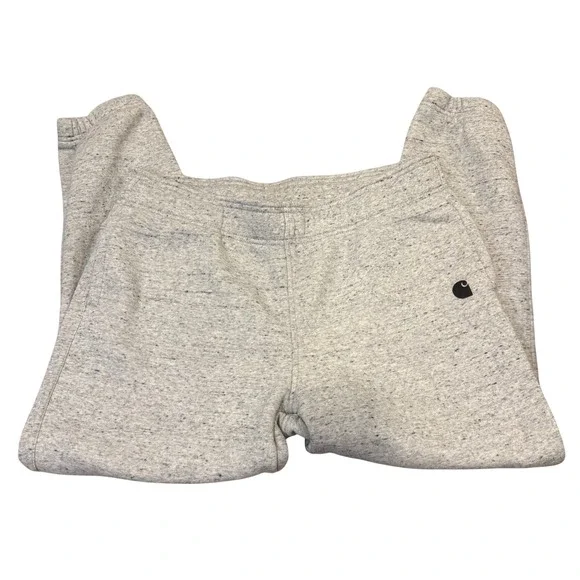 Carhartt Girls Relaxed Fit Fleece Jogger Sweatpants Heather Gray Size L 12-14