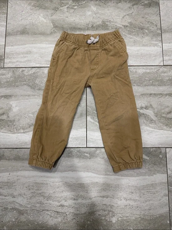 Calvin Klein Jeans Kids Tan Elastic Waist Joggers