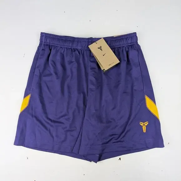 Nike Boys Small Kobe Athletic Shorts - Purple & Yellow