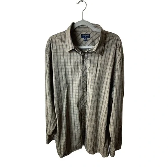 Banana Republic Mens‎ XXL Button Down Long Sleeve Plaid Shirt Casual