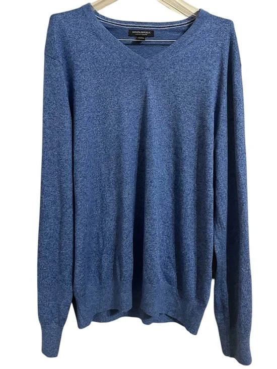 Banana Republic Mens Luxury Silk Cotton Cashmere Blend Sweater Sz. XL