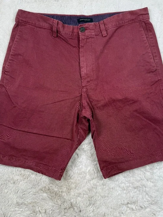 Banana Republic City Short in Red Heather Cotton 10