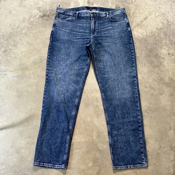 Banana Republic Jeans Mens Size 42X34 Blue‎ Slim Fit Organic Light Wash Denim