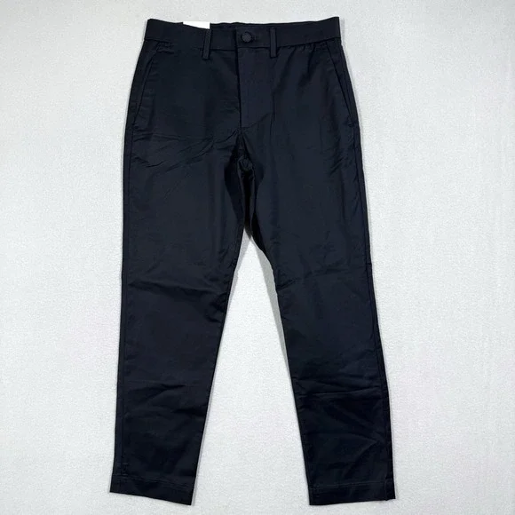Banana Republic Pants Men 28x28 Slim Core Temp Chino Black Stretch Quick Dry NWT