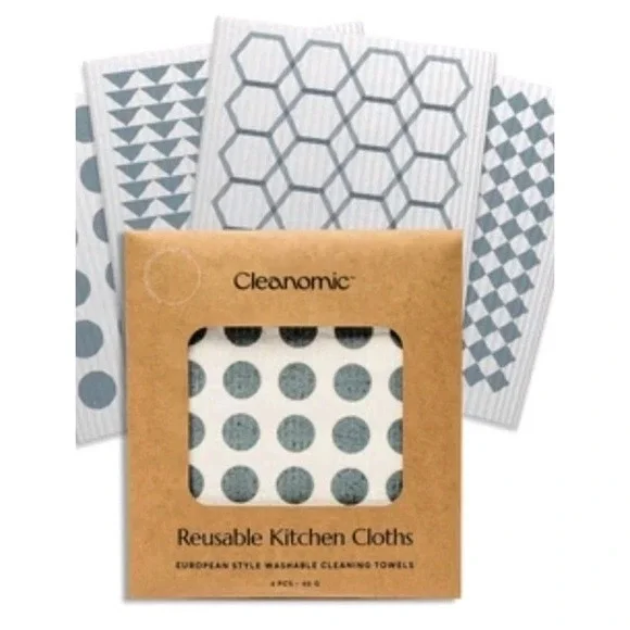 4 Cleanomic  Reusable Kitchen Clothes 6.75