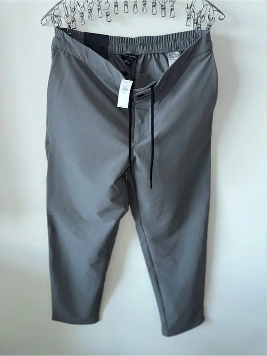 Banana Republic Light Gray Slim-Tapered Pants