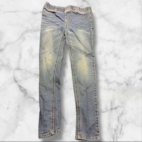 Cherokee Girls Denim Jeans Blue Elastic Waist‎ Size 6