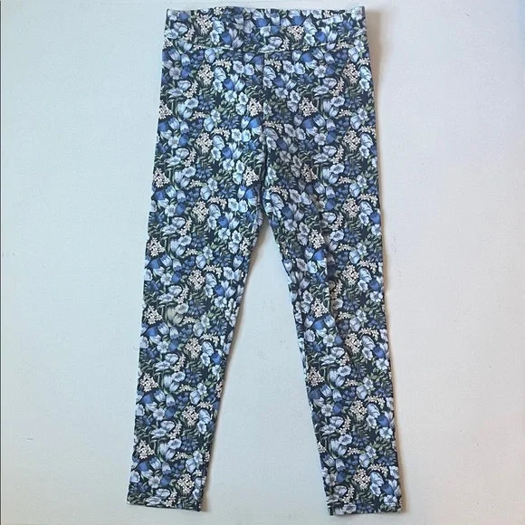 Janie and Jack Blue Floral Print Girls' Leggings 🧡