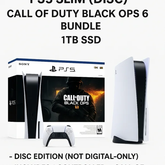 Sony PS5 Slim Disc Edition - White