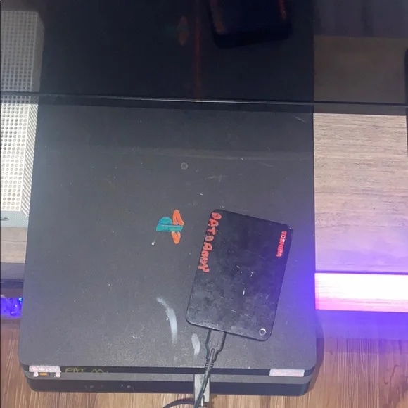 Sony Console - Black with Blue and Red Accents