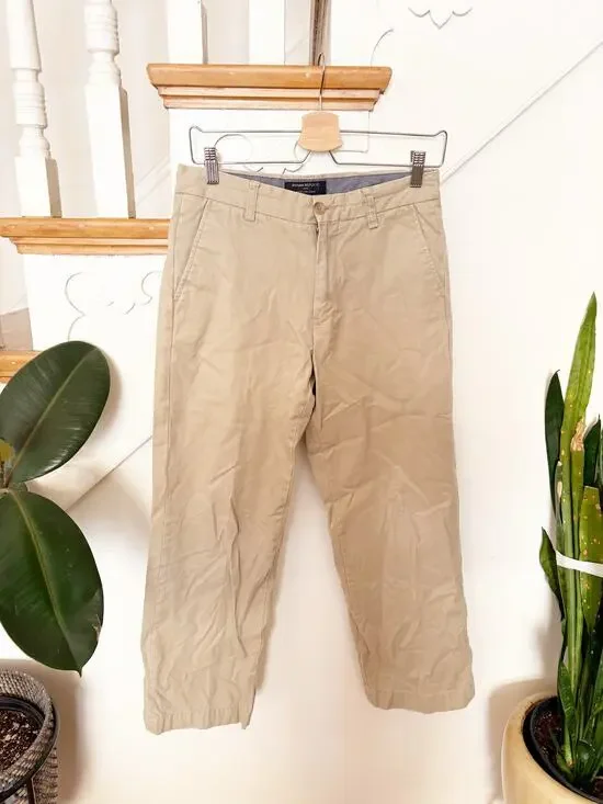 Banana Republic Chino Pants Khaki Cotton Bootcut Classic Heritage Size 30x30