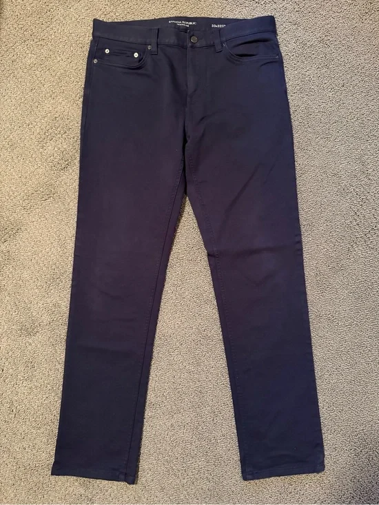 Banana Republic Men's Slim Straight Jeans in Navy 33x32