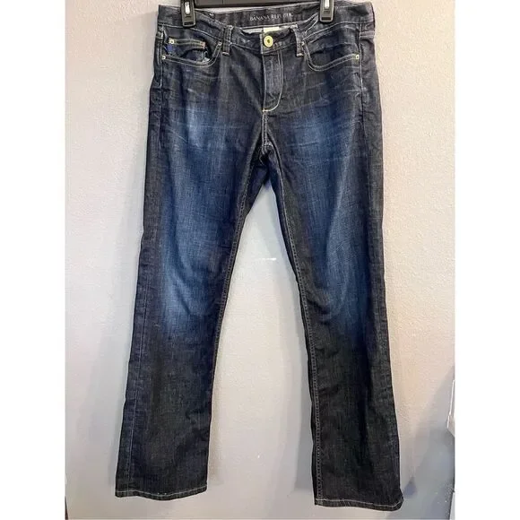 Banana Republic Straight Leg Jeans size 31 Dark Wash‎ EUC
