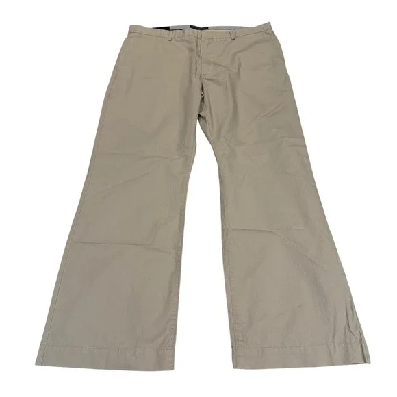 Banana Republic Mens Khaki Chino Pants 38x32 Beige Cotton Straight Leg NWT‎