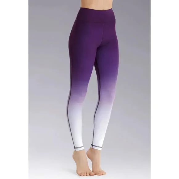 Pre-Owned Dance Leggings Balera PL11340 Large Child Purple Ombre Hip Hop jazz
