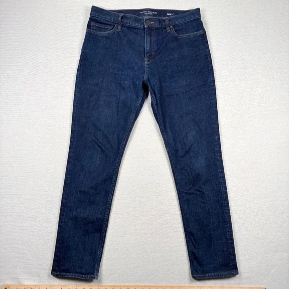 Banana Republic Traveler Slim Fit Jeans Mens 33x30 Blue Cotton Stretch