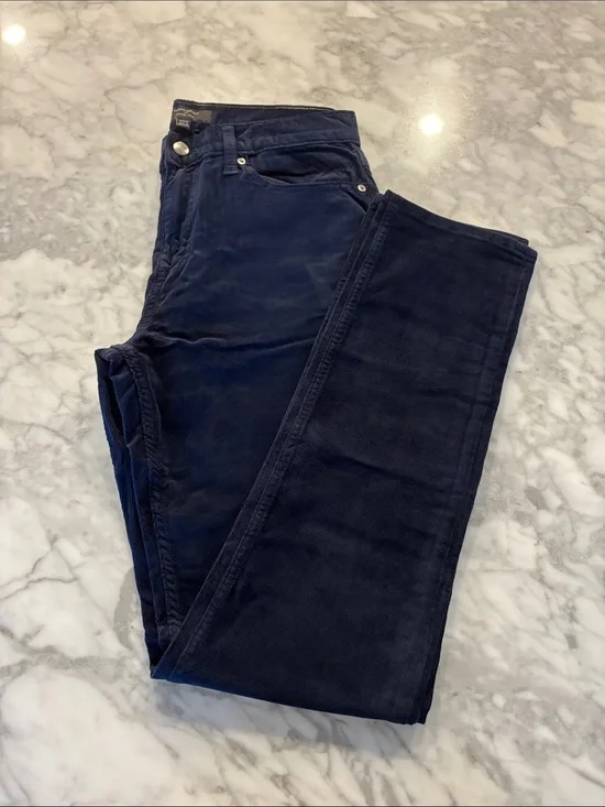 Banana Republic Men’s Navy Corduroy Slim Straight Jeans