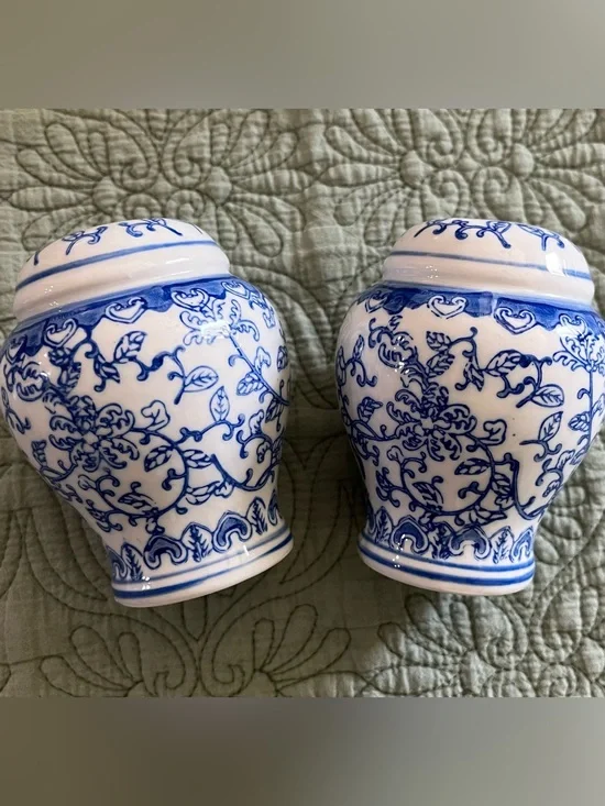 Ballard Designs Chinoiserie Salt & Pepper Set